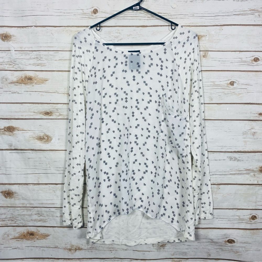 Dolan anthropology women’s high low long sleeve top size L.